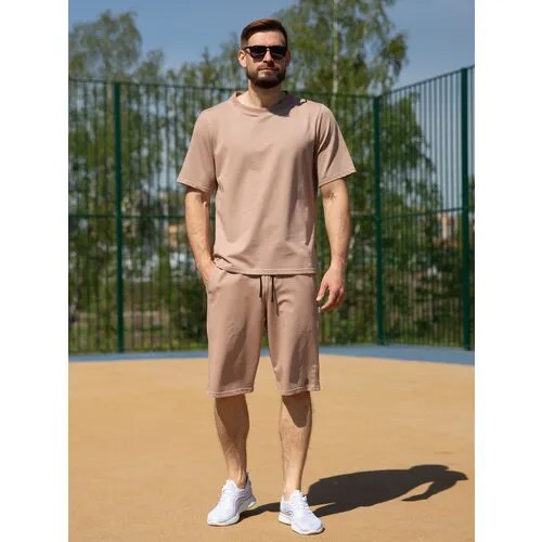 Костюм спортивный CroSSSport, размер 50, бежевый
