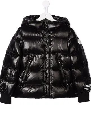 Moncler Enfant пуховик с капюшоном