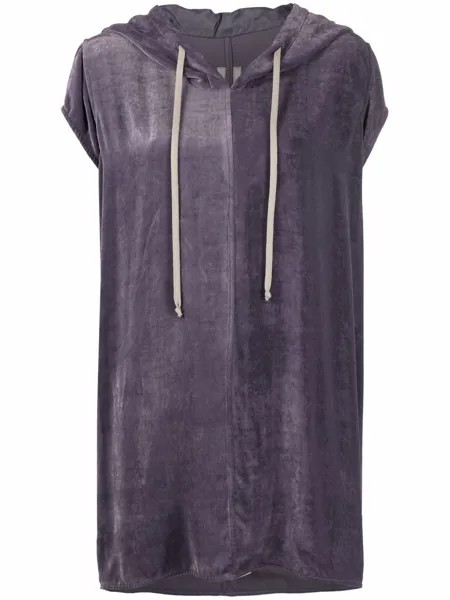 Rick Owens худи с короткими рукавами и кулиской