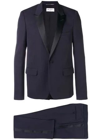 Saint Laurent деловой костюм с пиджаком с заостренными лацканами