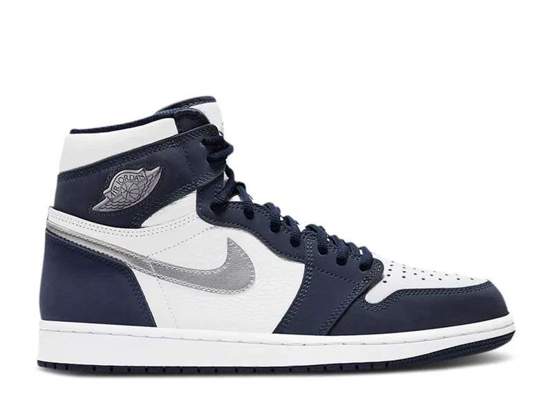 Кроссовки Air Jordan Air Jordan 1 Retro High Co.Jp 'Midnight Navy' Suitcase Special Box, синий