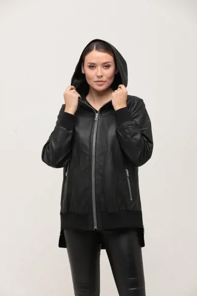Кожаная куртка женская SARTORI DODICI 3555 черная 40 EU