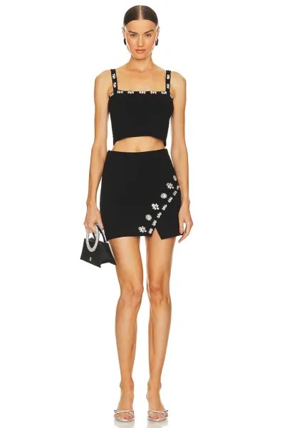 Топ SAYLOR Finney Crop & Mini Skirt Set, черный