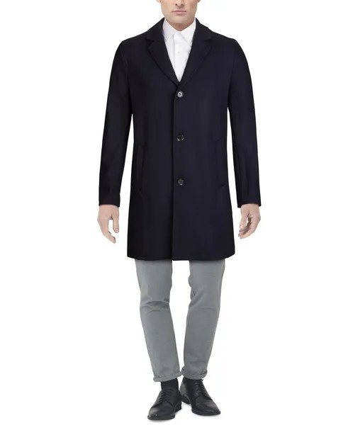 Мужское верхнее пальто melton classic-fit Cole Haan, синий