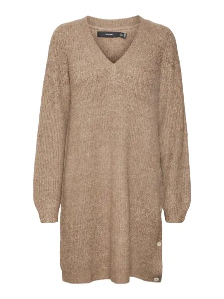 Вязанное платье Vero Moda Tini, сепия