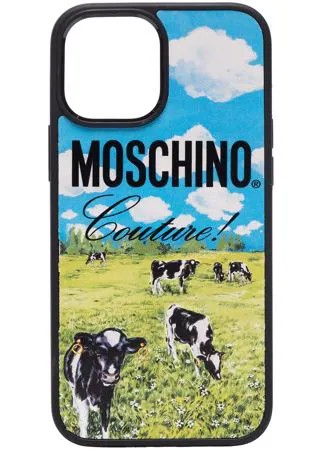 Moschino чехол для iPhone 12 Pro Max с логотипом