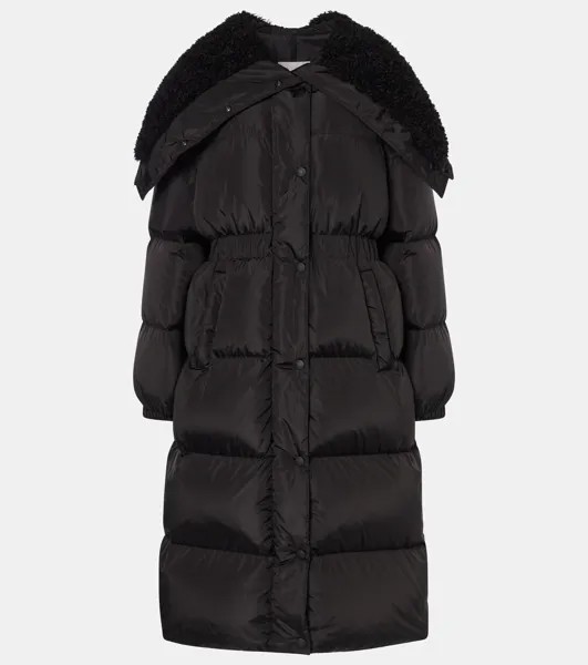 Пальто с поясом Bruneau Moncler, черный