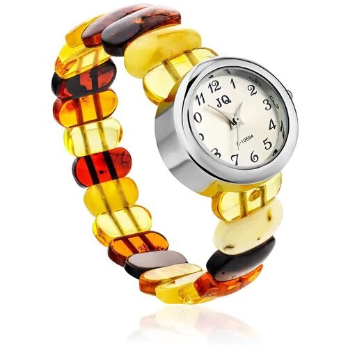 Amberholl Наручные часы с браслетом из натурального медового янтаря