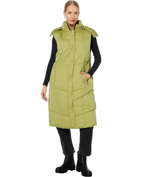 Утепленный жилет Avec Les Filles Hooded Maxi Puffer, цвет Fern
