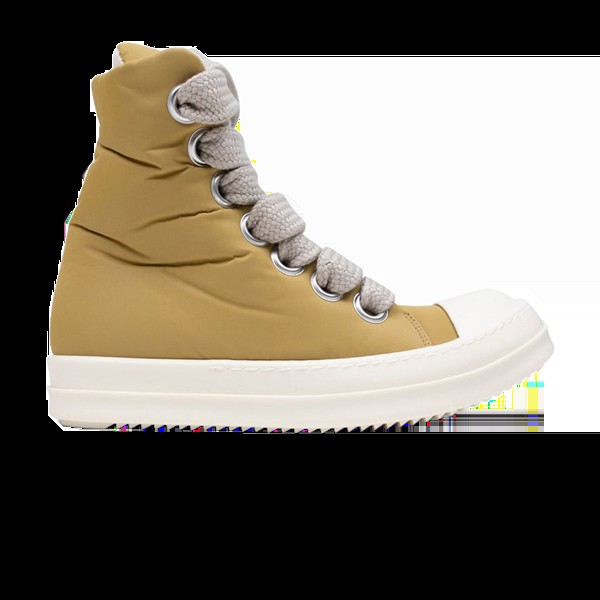Кроссовки Rick Owens Wmns Lido DRKSHDW Jumbo Lace Puffer High, цвет Mustard