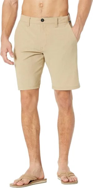 Гибридные шорты Frickin Cross Shred Static 20 дюймов Volcom, цвет Dark Khaki 1