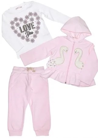 Baby Rose Комплект для девочки жакет, лонгслив, брюки 7664