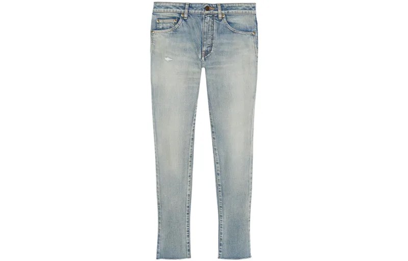 SAINT LAURENT Женские джинсы, цвет Blue