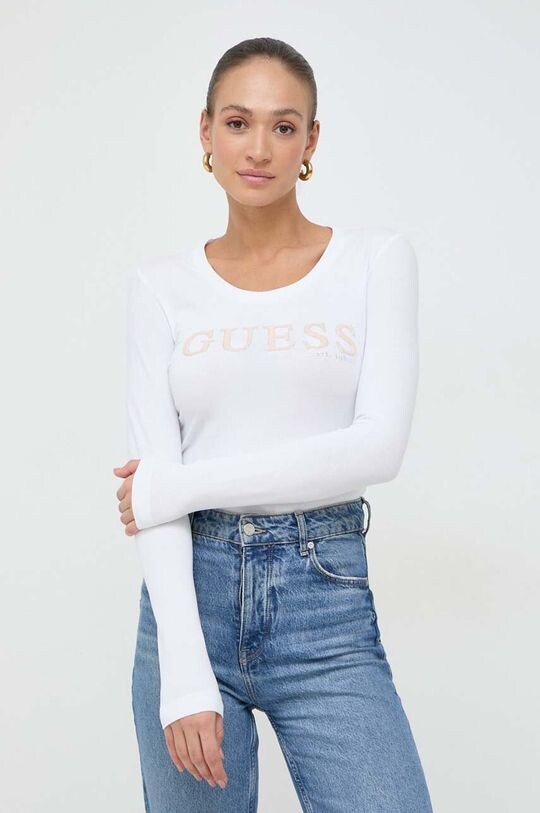 Лонгслив Guess, белый
