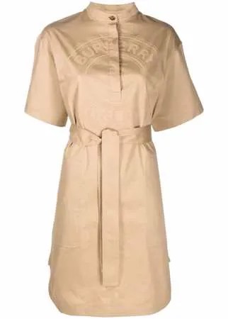 Burberry logo-graphic short-sleeve dress