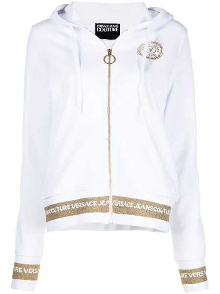 Versace Jeans Couture худи на молнии с логотипом