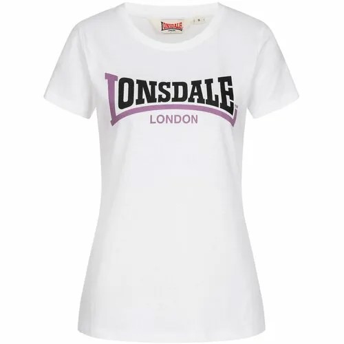 Майка LONSDALE, размер M, белый, черный