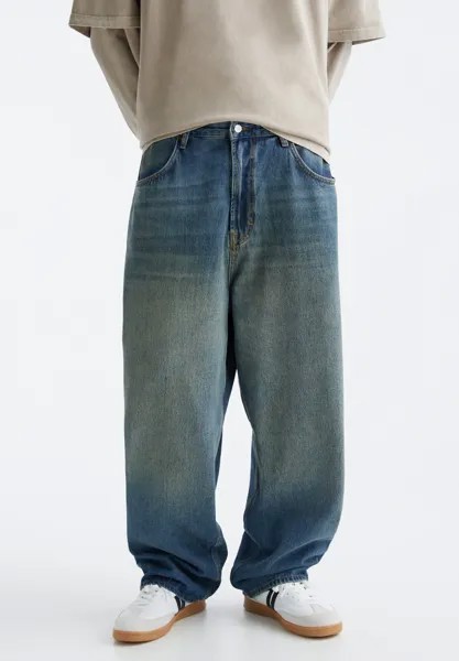 Мешковатые джинсы Skater PULL&BEAR, синий