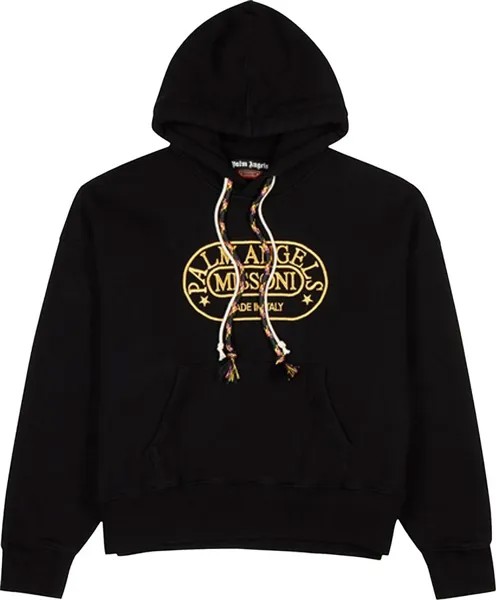 Худи Palm Angels x Missoni Heritage Hoodie 'Black/Yellow', черный