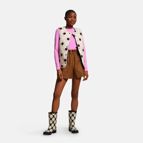 Стеганое боди Orla Kiely Regatta, белый