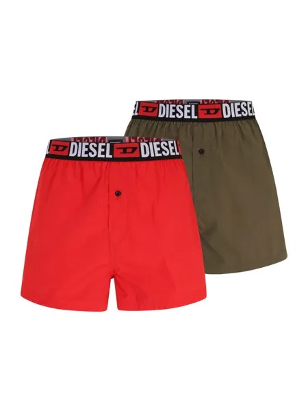 Трусы боксеры Diesel, коричневый/красный