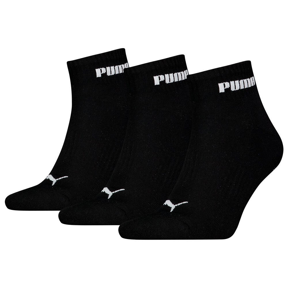 Носки Puma New Generation Cushioned 3 Units Quarter short 3 шт, черный