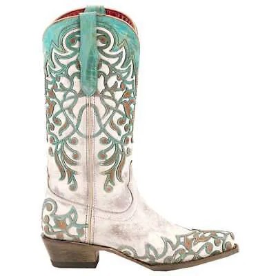 Белые женские классические ботинки Ferrini Italia Ivy Snip Toe Cowboy 81961-50