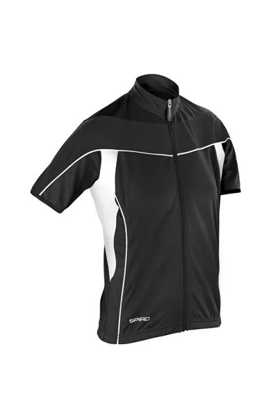Bikewear Cycling 1 Легкая куртка с прохладным сухим верхом из флиса с 4 молниями Spiro, черный