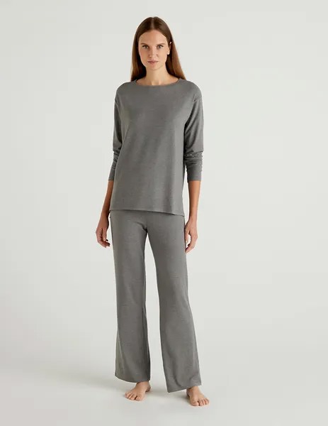 Пижама женская United Colors of Benetton 21A_3L333P2G7 серая XS