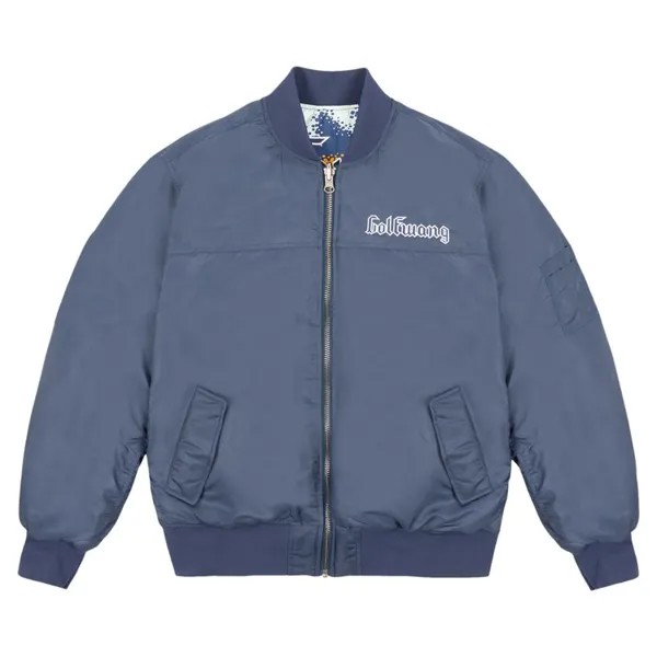Куртка GOLF WANG Spray Camo Reversible Bomber Jacket, синий