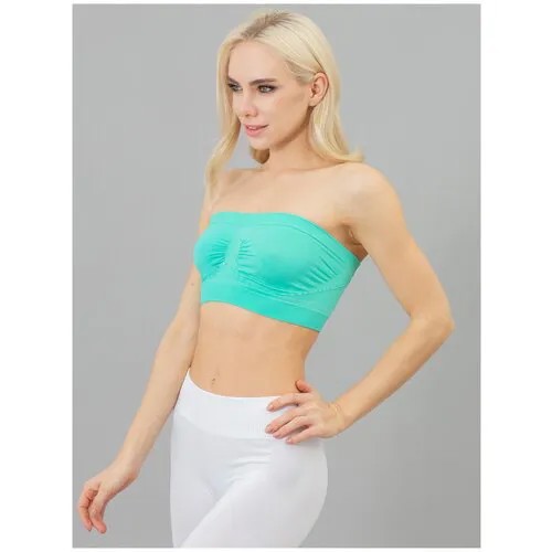 Топ Giulia BANDEAU размер XS/S, biscay green (Голубой)