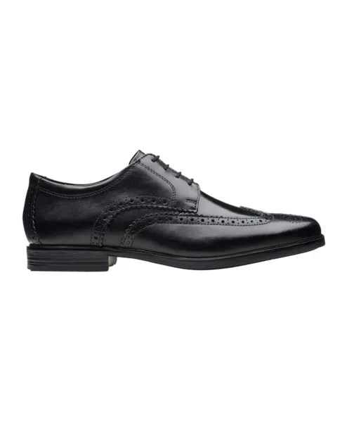 Кожаные туфли броги Clarks, черный