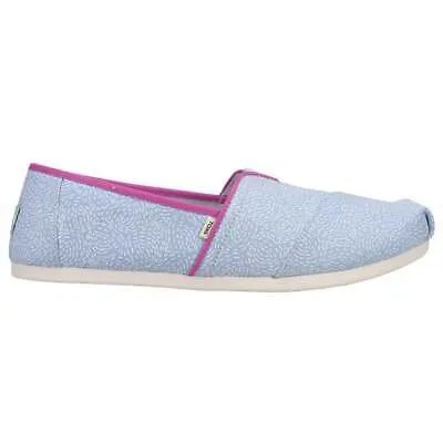 Женские синие повседневные туфли без шнуровки TOMS Alpargata Classic 10016712T