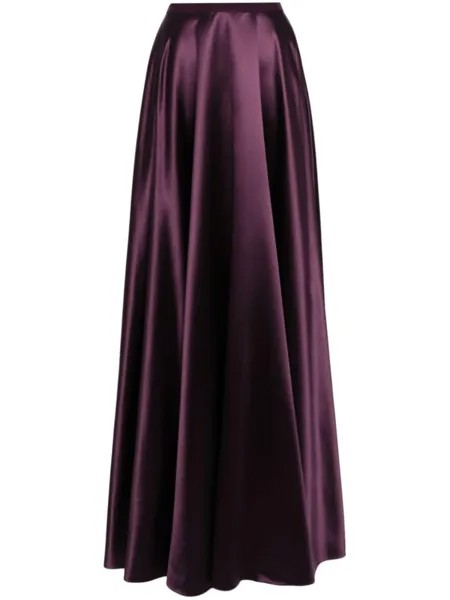 Jenny Packham атласная юбка макси Lakota, фиолетовый