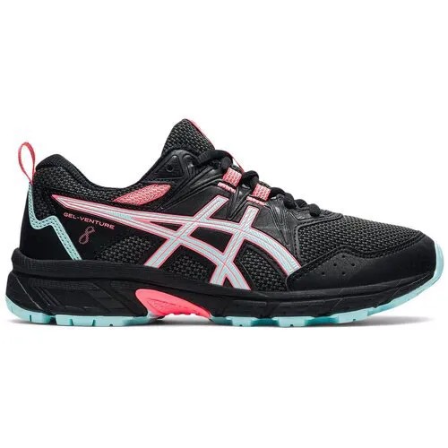 Беговые Кроссовки Детские Asics Gel-Venture 8 Gs Black/Clear Blue (Us:3,5)