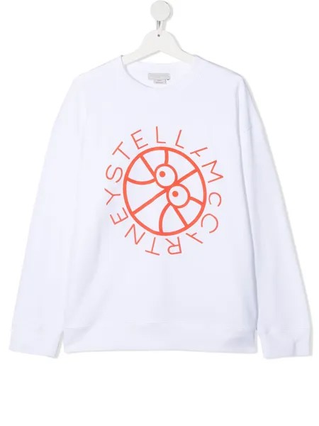 Stella McCartney Kids толстовка оверсайз с принтом