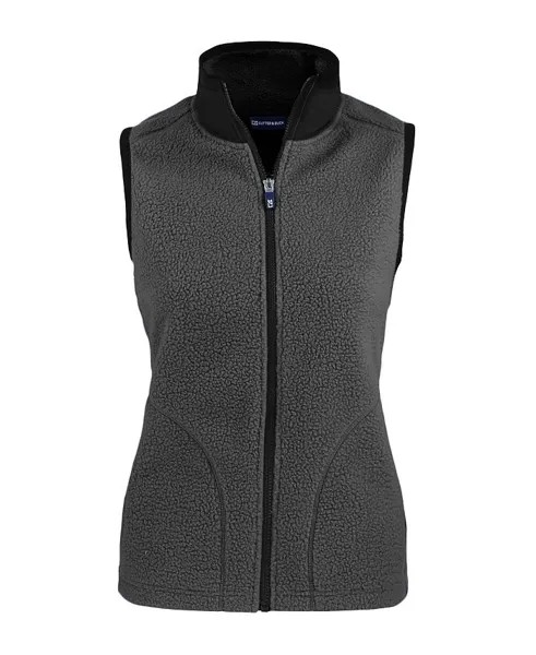 Женский флисовый жилет больших размеров Cascade Eco Sherpa Cutter & Buck, серый