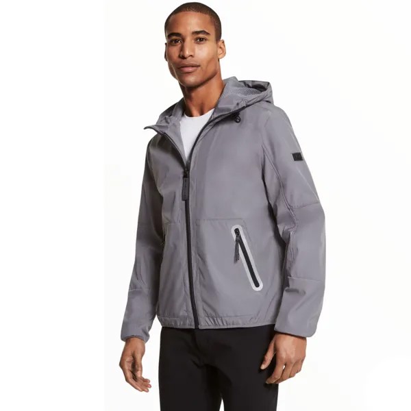 Куртка Michael Kors Vegas Woven Hooded, серый
