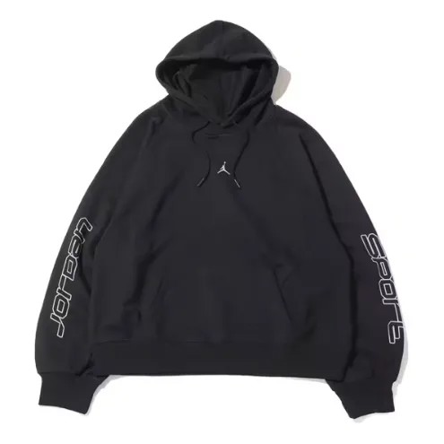 Толстовка Air Jordan Sport Graphic Fleece Hoodie Asia Sizing 'Black', черный