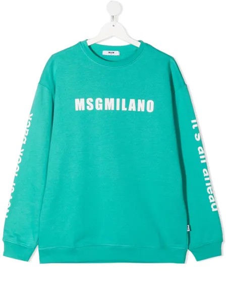 MSGM Kids толстовка с логотипом