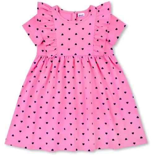 Платье YOULALA, хлопок, размер 92-98, розовый