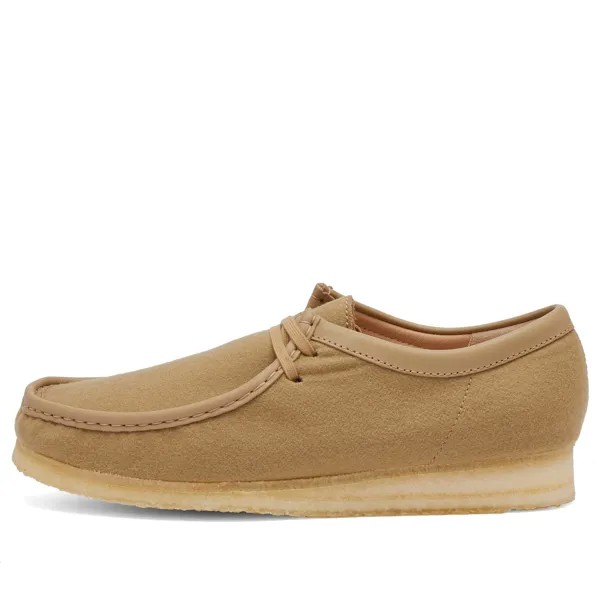 Туфли броги Clarks Originals Wallabee, цвет Camel Wool