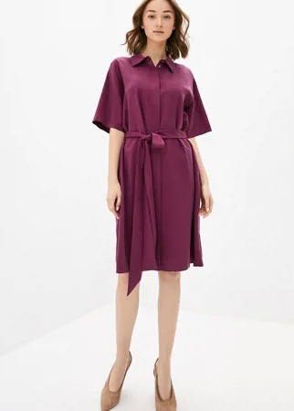 Платье-рубашка женское Baon B450023 бордовое 3XL