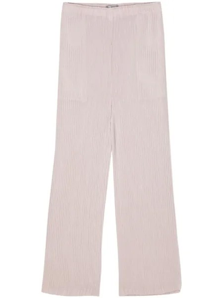 Issey Miyake плиссированные брюки Hatching, розовый