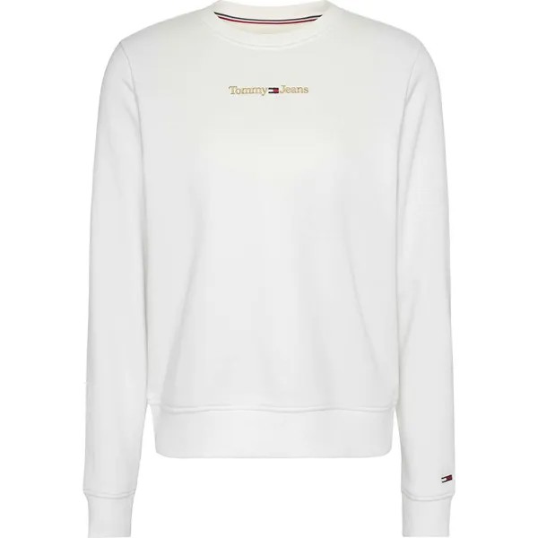 Толстовка Tommy Jeans Reg Gold Linear, белый