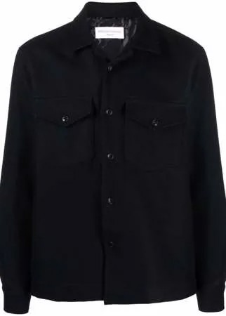 Officine Generale шерстяная куртка-рубашка на пуговицах