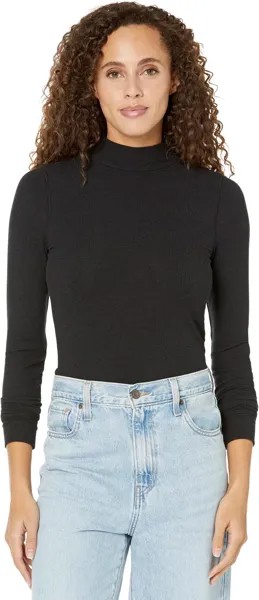 Свитер Prana Foundation Rib Mock Neck, цвет Black Heather