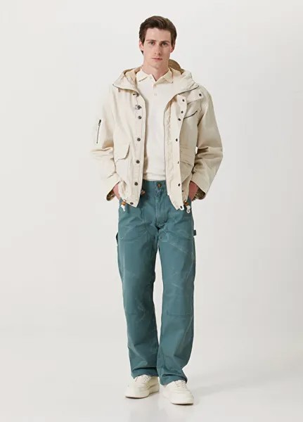 Кремовое пальто с капюшоном Polo Ralph Lauren