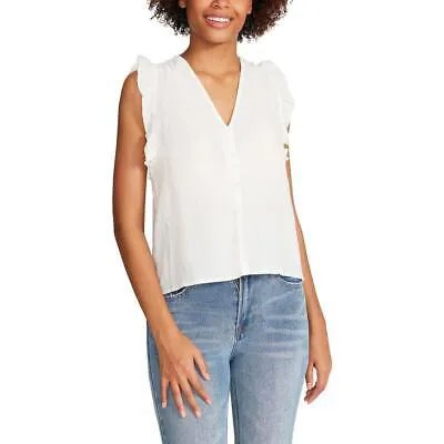 Женская блузка на пуговицах с V-образным вырезом Steve Madden Loretta BHFO 4090