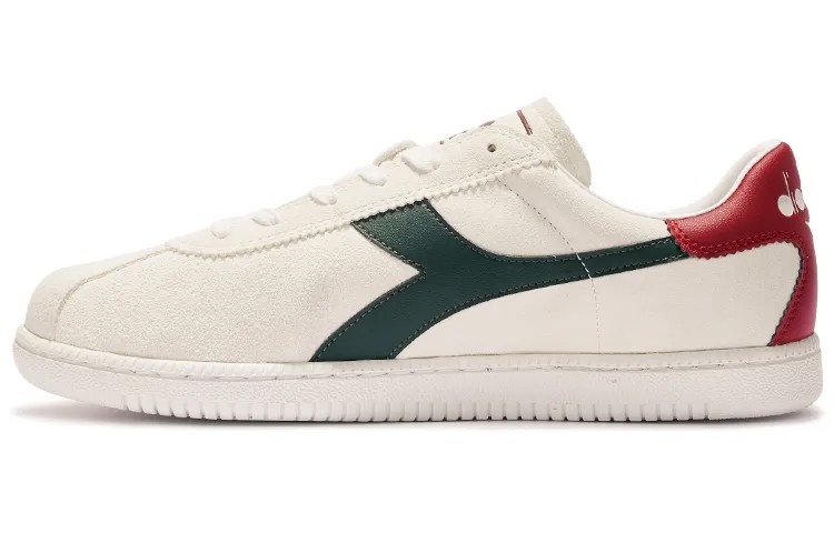 Кроссовки Lifestyle унисекс с низким верхом белого/зеленого цвета Diadora